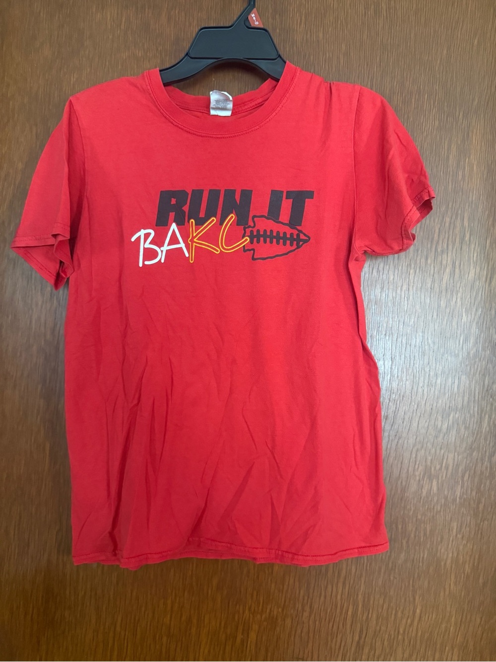 Adult Red "Run It Back" Graphic Tee